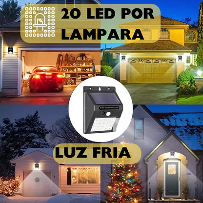 LAMPARA SOLAR 20 LED