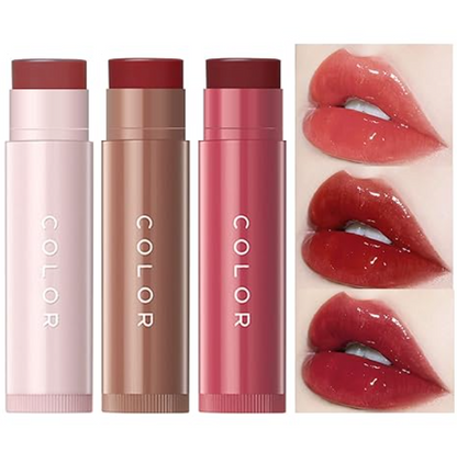 SET BÁLSAMO LABIAL KOREANO X 3 UNIDADES