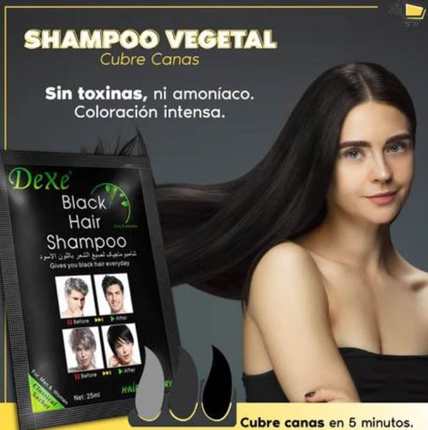 ¡SHAMPOO CUBRE CANAS SACHETS X 10!