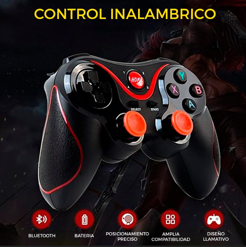 CONTROLADOR DE JUEGO INALÁMBRICO CON BLUETOOTH