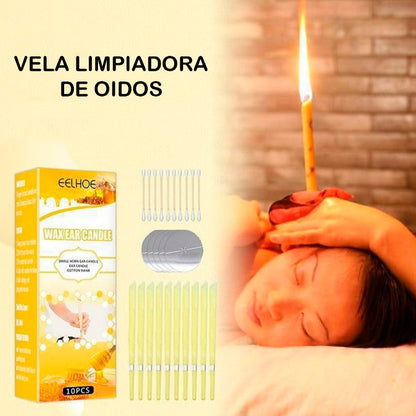 VELAS LIMPIADORAS DE OÍDOS X 10 UNIDADES