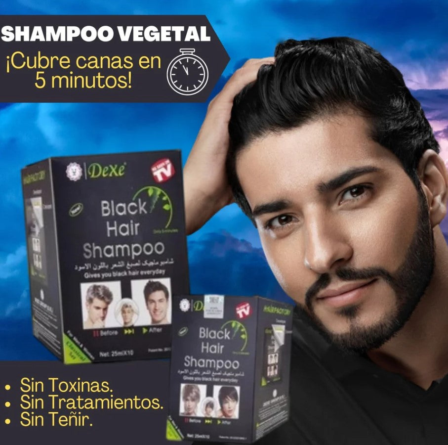 ¡SHAMPOO CUBRE CANAS SACHETS X 10!