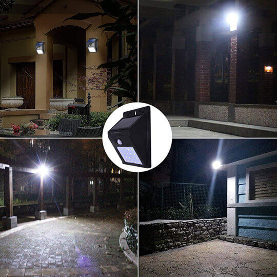 LAMPARA SOLAR 20 LED