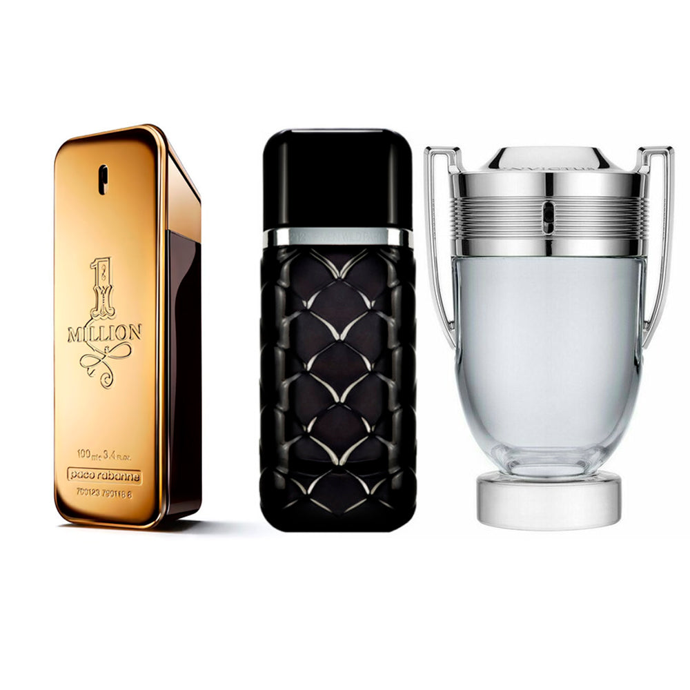 ¡COMBO IMPERDIBLE DE PERFUMES MASCULINOS X3!