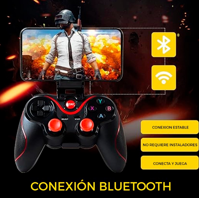 CONTROLADOR DE JUEGO INALÁMBRICO CON BLUETOOTH